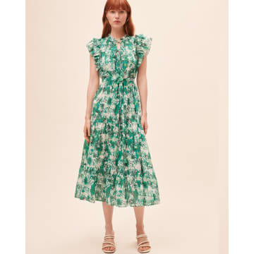 Shop Suncoo Calipso Dress Green