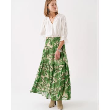 Shop Lolly's Laundry Sunset Maxi Skirt Green
