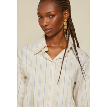 Shop Spoiled Life Ottod'ame Cotton Striped Cropped Shirt