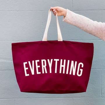 Shop Alphabet Bags Everything Large Tote Bag