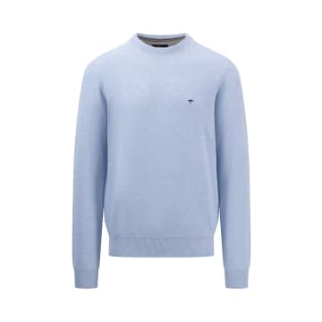 Shop Fynch Hatton Cotton Crew Neck Pique Texture Sweater