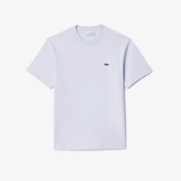 Shop Lacoste Pale Blue Jersey Classic Fit T Shirt