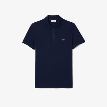 Shop Lacoste Navy Blue Original L1212 Petit Pique Polo Shirt