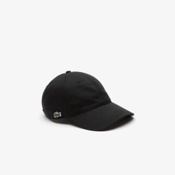 Shop Lacoste Black Organic Cotton Cap