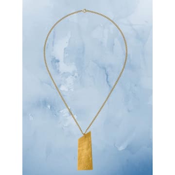 Shop Wild Clouds Recycled Brass Abstract Pendant Necklace