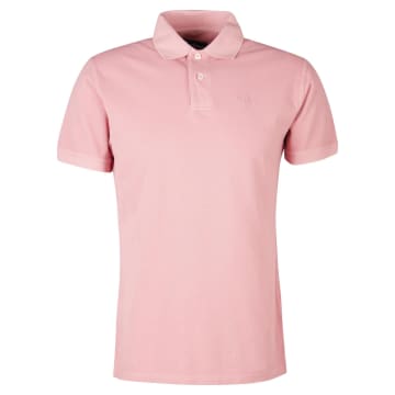 Barbour Pink Salt Washed Out Polo Shirt
