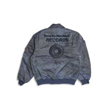 Shop Deus Ex Machina Dreamhouse Flight Jacket In Blue