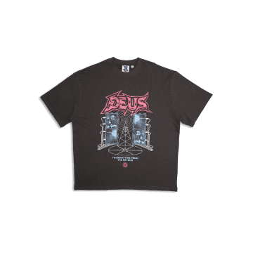 Shop Deus Ex Machina Transmission T-shirt In Black