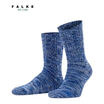 Shop Falke Brooklyn Marine Socks In Blue