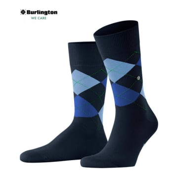 Shop Burlington King Marine Socks In Blue