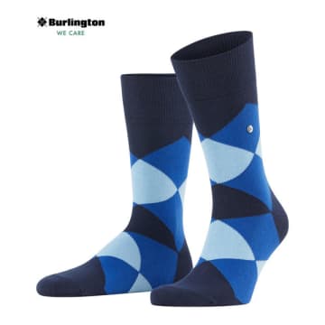 Shop Burlington Clyde Marine Socks In Blue
