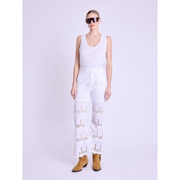 Shop Berenice Pizena Trousers In White