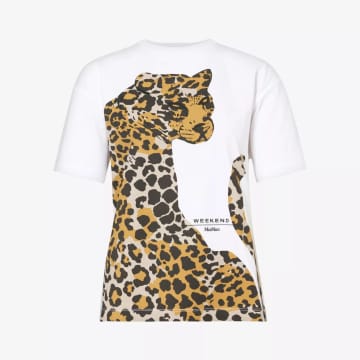 Shop Max Mara Viterbo Leopard T Shirt In Animal Print