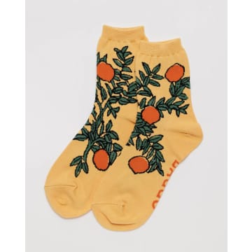 Shop Baggu Crew Sock In Orange