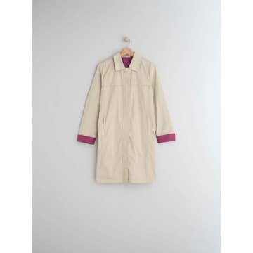 Indi And Cold Ecru Reversible Julen Trench Raincoat In Neutral