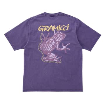 Gramicci Sticky Frog Short Sleeved T-shirt (purple Pigment)