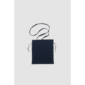 Still By Hand Cloth Pouch Navy In Blue