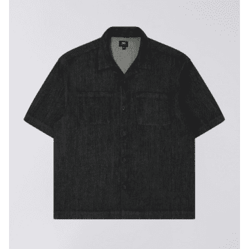 Edwin Arnaz Shirt Ss Black Denim