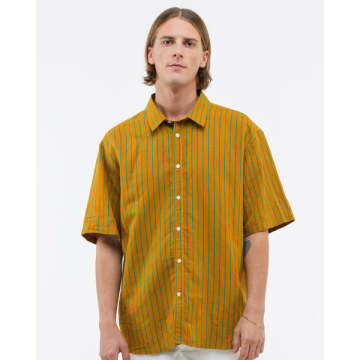 Castart Malibu Striped Brown Shirt