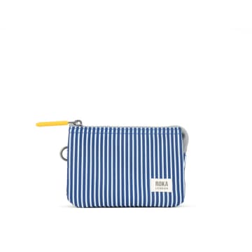 Roka Carnaby Wallet Small Canvas Hickory In Blue