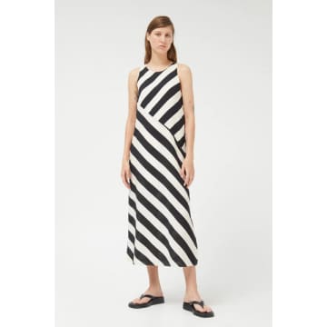 Compañía Fantástica Diagonal Stripe Dress In Multi
