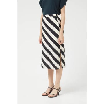 Compañía Fantástica Diagonal Stripe Skirt In Multi