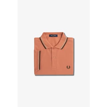 Fred Perry Men's Twin Tipped Polo Shirt In Orange