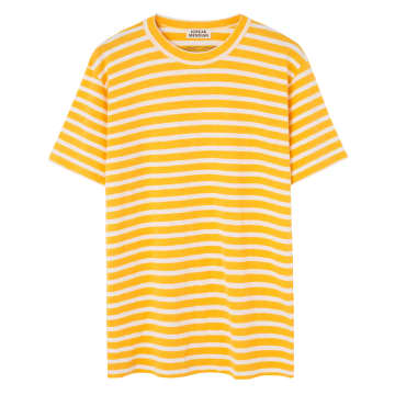 Loreak White & Yellow Stripe Arraun T-shirt