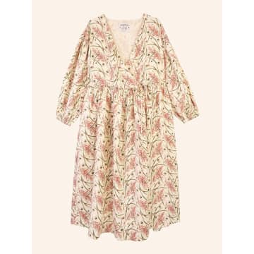 Meadows Kobus Dress In Wheat Floral In Neutral