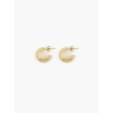Ragbag Reflection Small Hoops In Gold