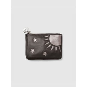Mabel Sheppard Celestial Leather Purse In Black