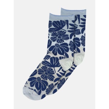 Mp Denmark Nicole Ankle Socks In Blue