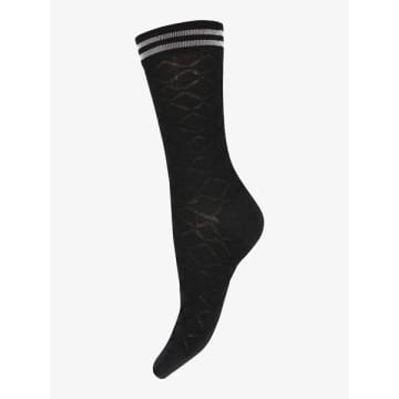 Mp Denmark Bright Ankle Socks In Black