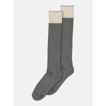 Mp Denmark Sara Knee Socks In Grey