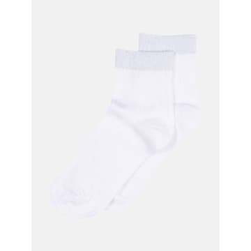 Mp Denmark Darya Short Ankle Socks In White