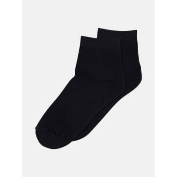 Mp Denmark Darya Short Ankle Socks In Black