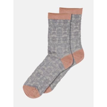 Mp Denmark Sandra Ankle Socks In Grey
