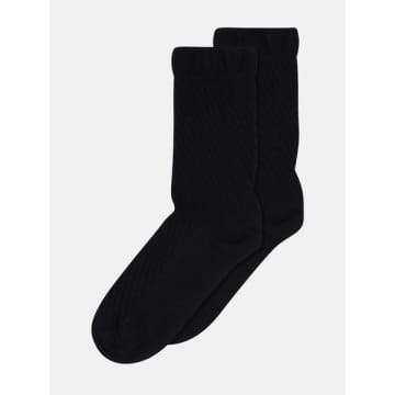 Mp Denmark Greta Ankle Socks In Black