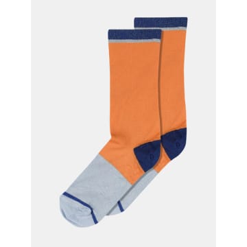 Mp Denmark Juno Ankle Socks In Orange