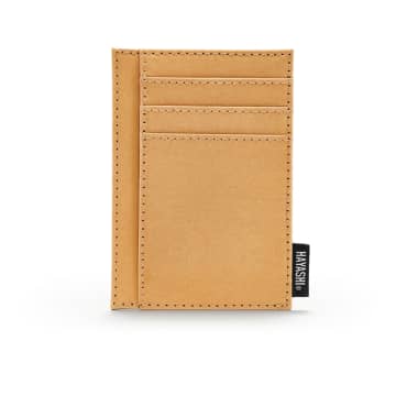 Hayashi Vegan Paper Leather Card Case In Dust Colour