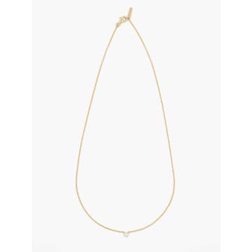 Ragbag Floating Stone Necklace In Gold