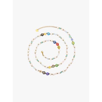 Sui Ava Sunkissed Double Necklace In Multi