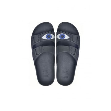 Cacatoes Olhos Sandles In Black And Silver