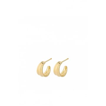 Pernille Corydon Mini Ocean Shine Earrings In Gold