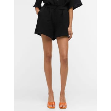 Object Carina Cotton Shorts In Black