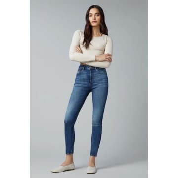 Dl1961 Farrow Skinny High Rise Instasculpt Ankle In Rogers In Blue