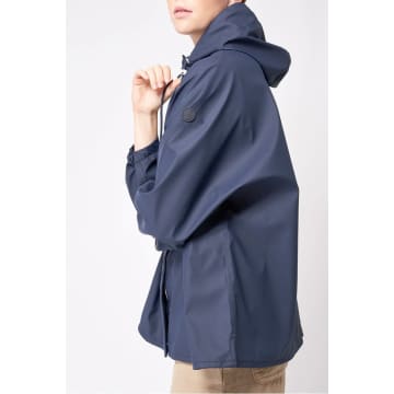 Shop Tanta Rainwear Froallo Jacket In Navy In Blue