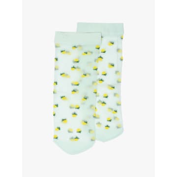 Mp Denmark Lemon Ankle Socks In Green