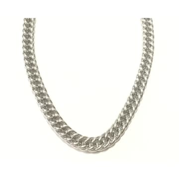 Urbiana Stainless Steel Chain Necklace In Metallic