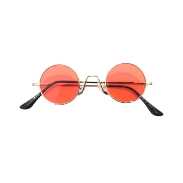 Urbiana Classic Round Sunglasses In Orange
